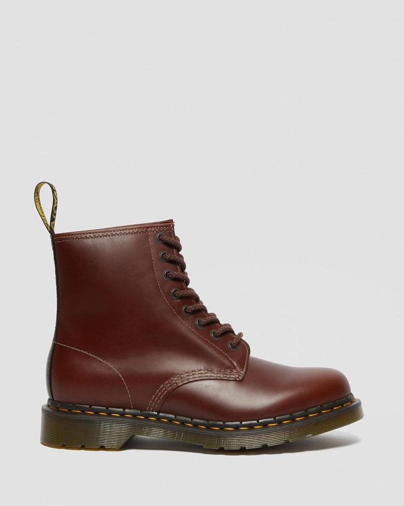 Dr Martens 1460 Men's Abruzzo Læder Snørestøvler Herre Brune Sort | DK 516JPQ